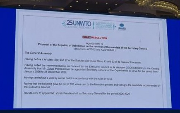 La Asamblea General de la OMT rechazó un tercer mandato del secretario general